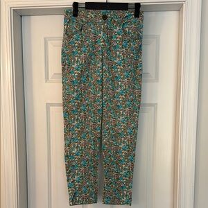 Floral Blue and Green Pants
